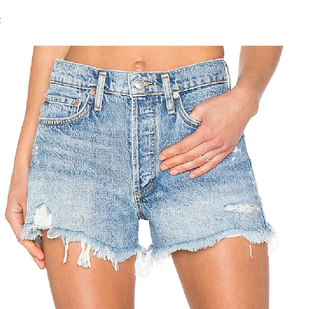 AGOLDE Parker Vintage Cut Off Shorts, Color: Swapmeet, Size: 29